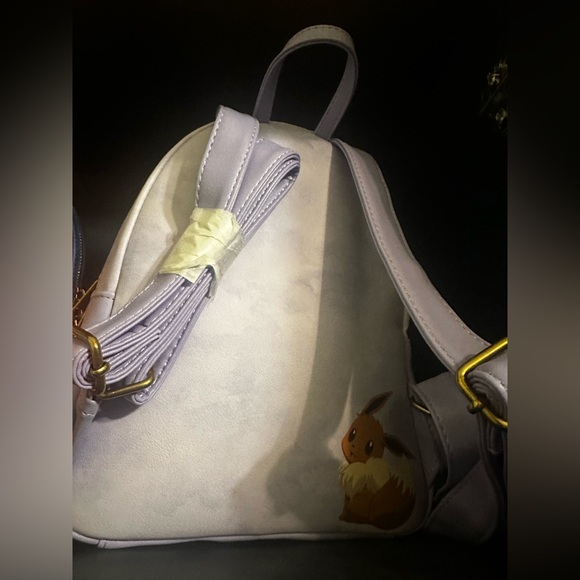 Pokemon Mini Backpack Eevee Evolutions Purple Loungefly - Picture 2 of 3